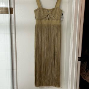 Herve Leger Fringe Dress